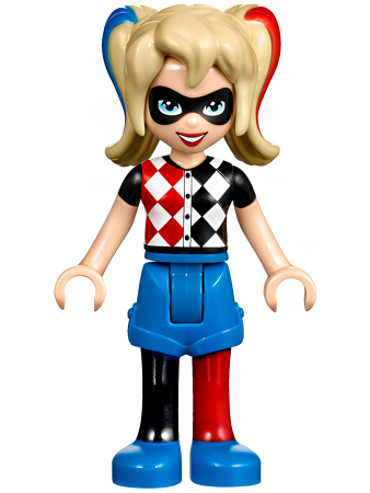 Минифигурка Lego DC Super Hero Girls Harley Quinn - Blue Shorts shg002 U